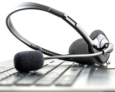 Headset and laptop